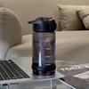 Bouteille d'eau légère de 500/700 ml à transporter, grande capacité, avec paille, gobelets sportifs, résistante aux chutes, étanche, gobelets en plastique