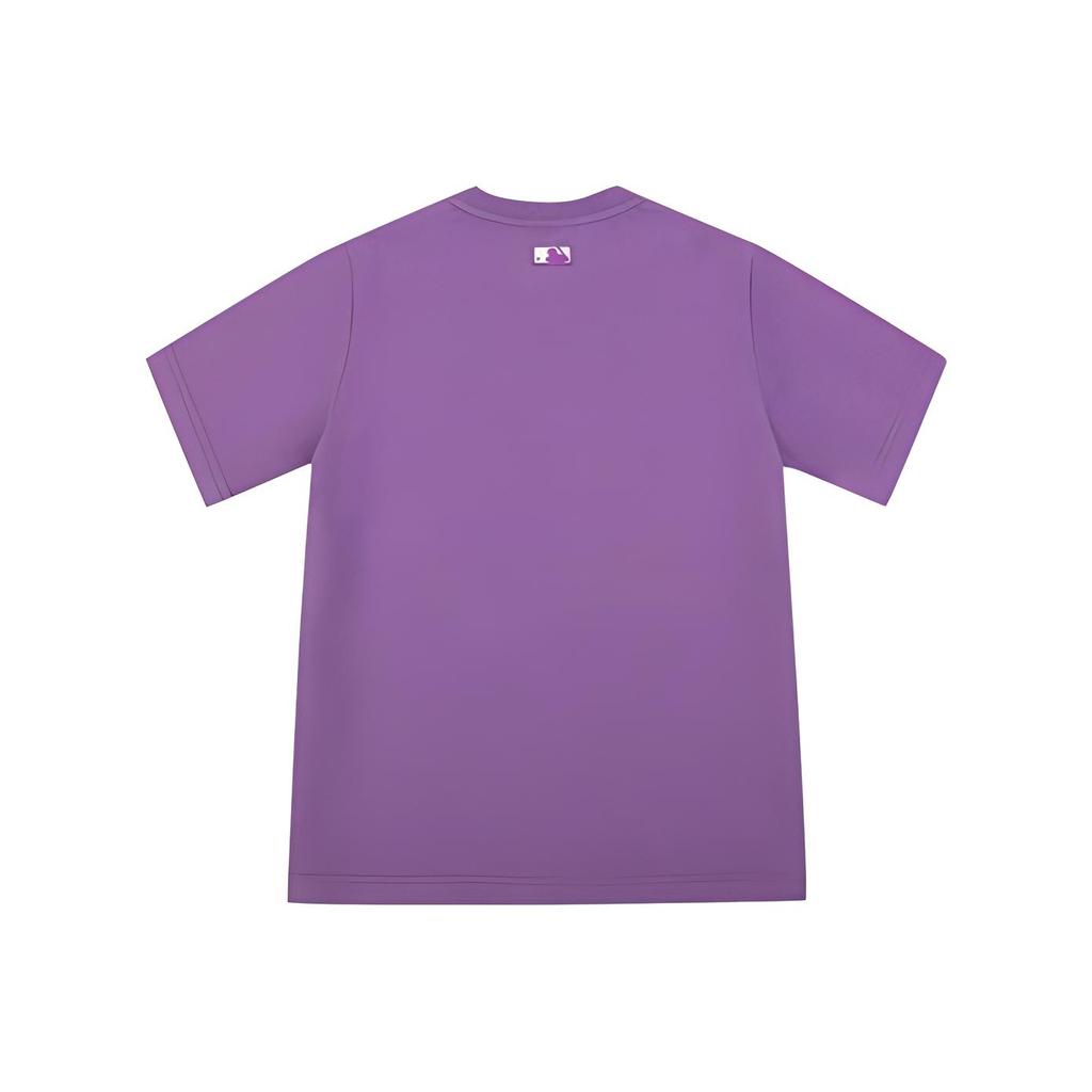 New York Yankees Basic Embroidered Print Solid Color Crew Neck Pullover Dog Short Sleeve T-Shirt Unisex T-Shirt Purple 31TSC1031-50C