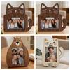 Animal Shaped Desktop Picture Frame Cat Bear Design Photo Display Rack Wooden Photo Frame  Home