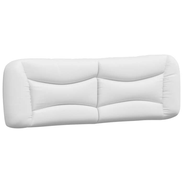 VidaXL Headboard Cushion, Reading Pillow with Zipper, Reading Cushion for Bed Bedroom, White 374596