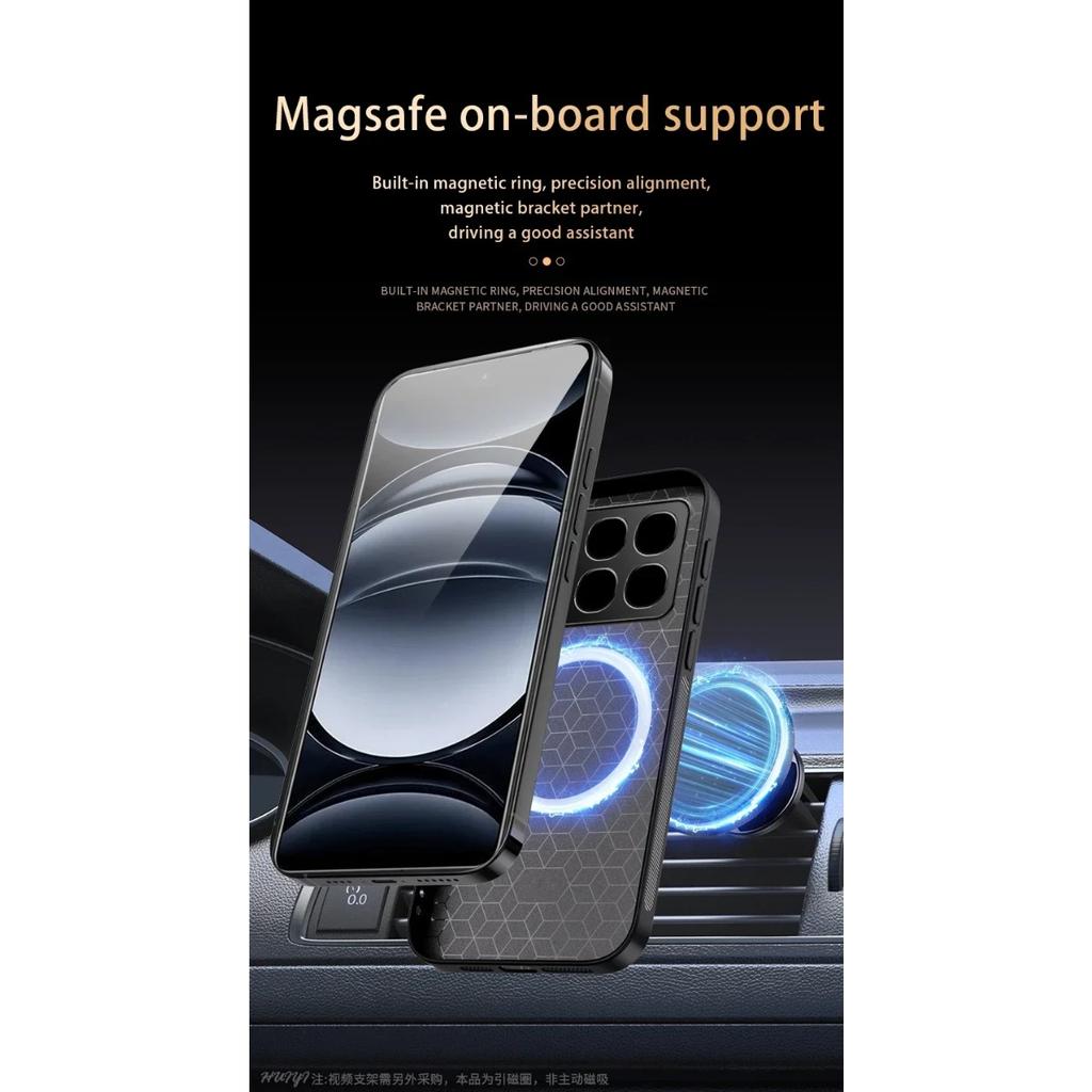 Leather Case for Xiaomi Redmi K70 Ultra K80 Pro Car Magnetic Holder Luxury Silicone Protection Phone Cover Redmi K70E Shell