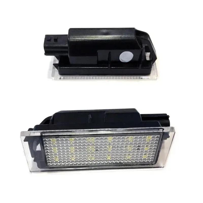 2Pcs Car LED Number Plate Light - Compatible With Clio Megane Master Laguna II Auto License Plate Lamp