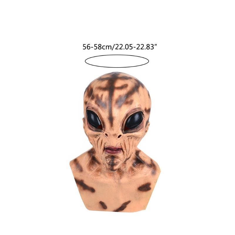 ET Cosplay Costume Halloween Party Saucer Man 3D Full Face Mask for Adults
