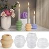 Silicone Crafts Moulds Candle Holder Moulds Candlestick Molds Simple Style Silicone Material Epoxy Resin Mold for DIY