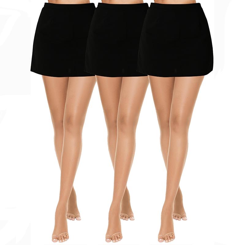 

Kave 3 пари колготок без пальців для жінок літні ультратонкі 10D з контролем верху колготки вуличний одяг панчохи M 51-60kg