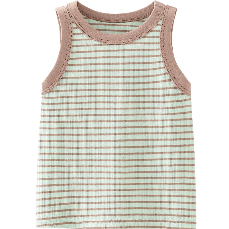 Minibala Baby Striped Modal Cool Breathable Vest 80