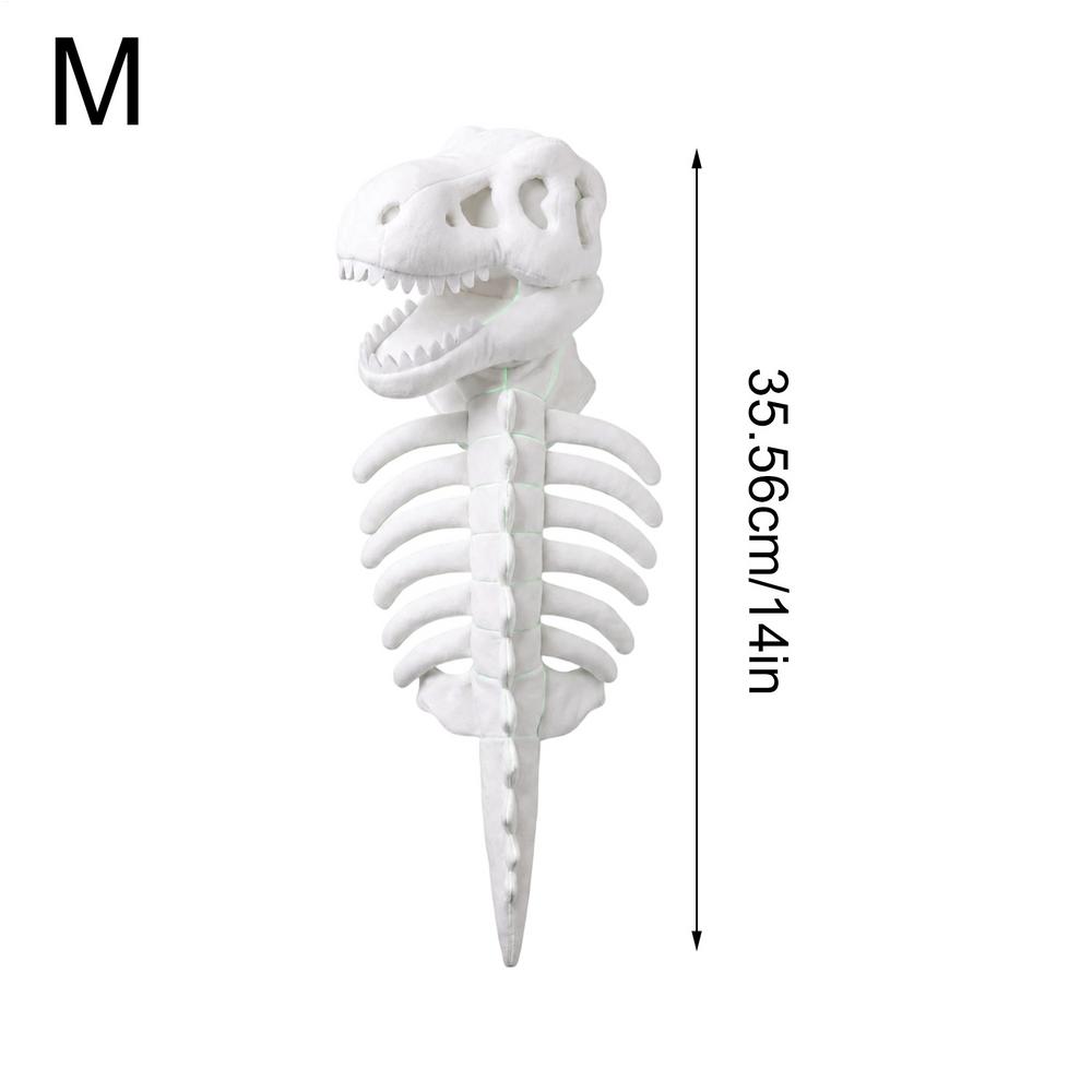 Pet Dinosaur Costume Plush 3D Skeleton Outfit Dress Up Prop Halloween Pet Costume For Puppy Kitten Daily Birthday Party Festival
