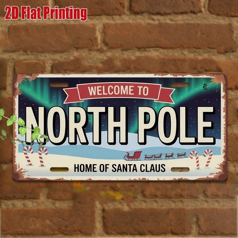 Motorcycle Souvenir License Plate, Metal Auto Wall Decor 15x30cm