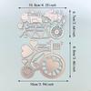 Rower Metalowe Wykrojniki Szablon do DIY Scrapbooking Album na Zdjęcia Tłoczenie Papieru Kartki Rzemiosło Wycinanki