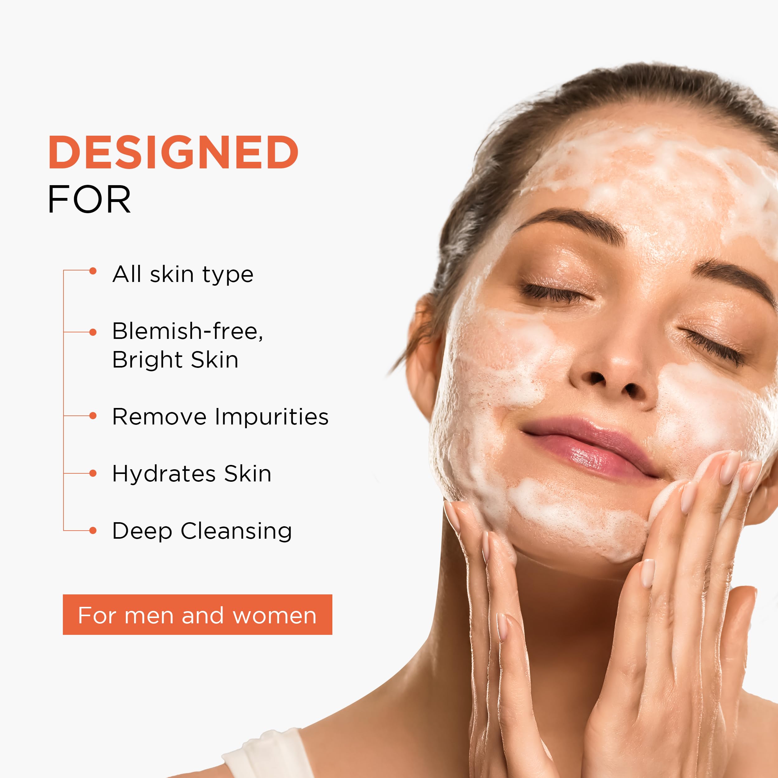 Oshea Herbals Papayaclean Anti Blemishes Face Wash for Women & Men | Removes Impurities & Lightens Blemishes | Boost Hydration & Brightens Skin | En