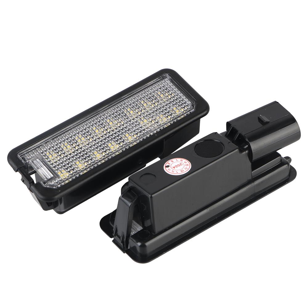 

Встроенное сопротивление 12 В светодиодный фонарь подсветки номерного знака автомобиля лампы номерного знака 2 шт для VW Golf 6 7 Passat B7 B8 CC Polo