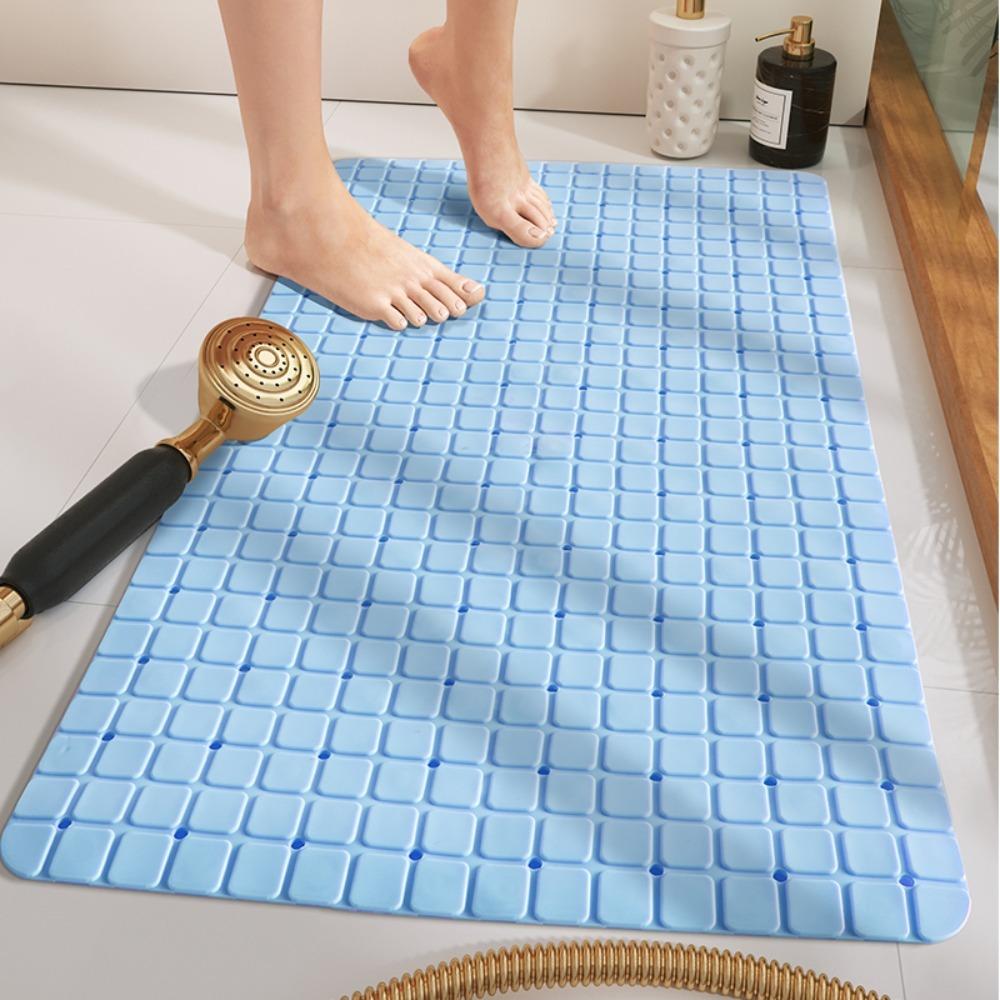 

Double Anti-Slip PVC Rubber Mat Hollow Design Anti-Slip Bath Mat Drainable Floor Mat for Shower