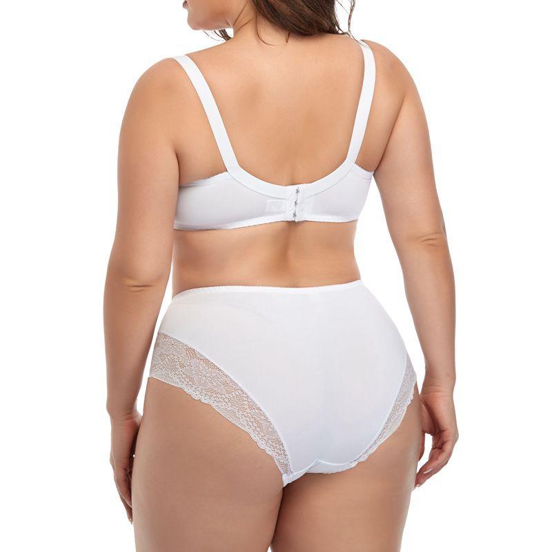 Ensemble de Soutien-gorge Grande Taille pour Femmes avec Armatures et Bordure en Dentelle, Sous-vêtements pour Femmes, Soutien-gorge à Bonnets Moulés Fins