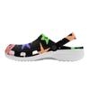 White EVA Clogs with Cosmic Snake Print, Lightweight Slip On Garden Shoes, Breathable Beach Sandals, Indoor Outdoor Slippers for Men Women