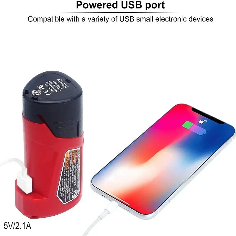 For Makita 10.8V 12V with USB Type-C DC Battery Adapter for Makita 10.8V Battery BL1013 BL1014 Charger Adapter Fast Charging  10