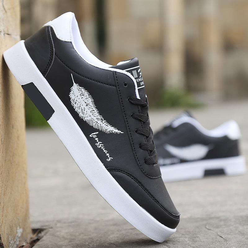 Pánské volnočasové boty na skateboarding, bílé boty, venkovní tenisky na volný čas, prodyšné turistické boty, ploché boty, pánské boty na skateboarding