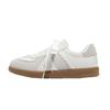 Ballet board shoes women's spring new niche flat-bottomed breathable student casual white shoes