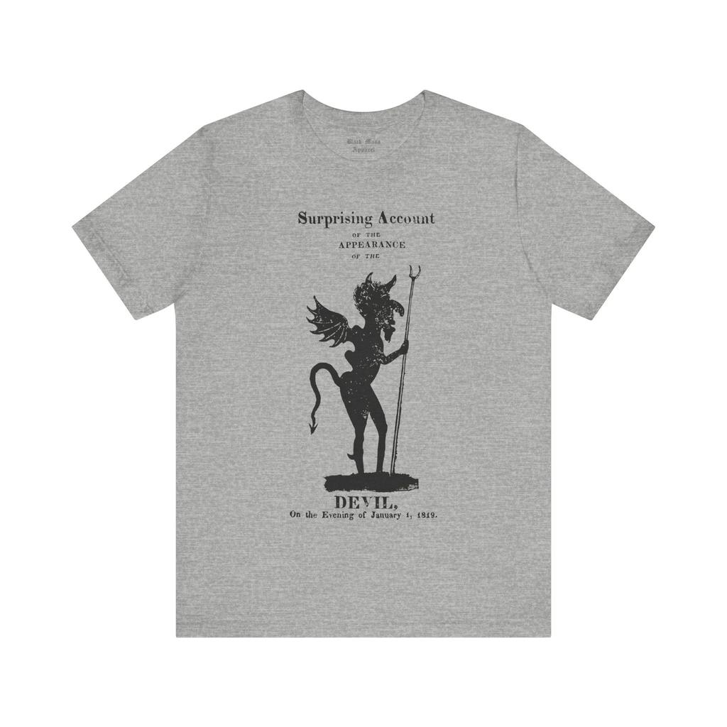 Außen Teufel Retro Holzschnitt T-Shirt Satan Shirt Hexerei Mysterium Schwarze Magie Herren- und Damen-T-Shirt Bequem