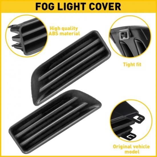 2 Set Fog Light Covers Left Side Passenger For Honda 2006-2007 Accord Sedan