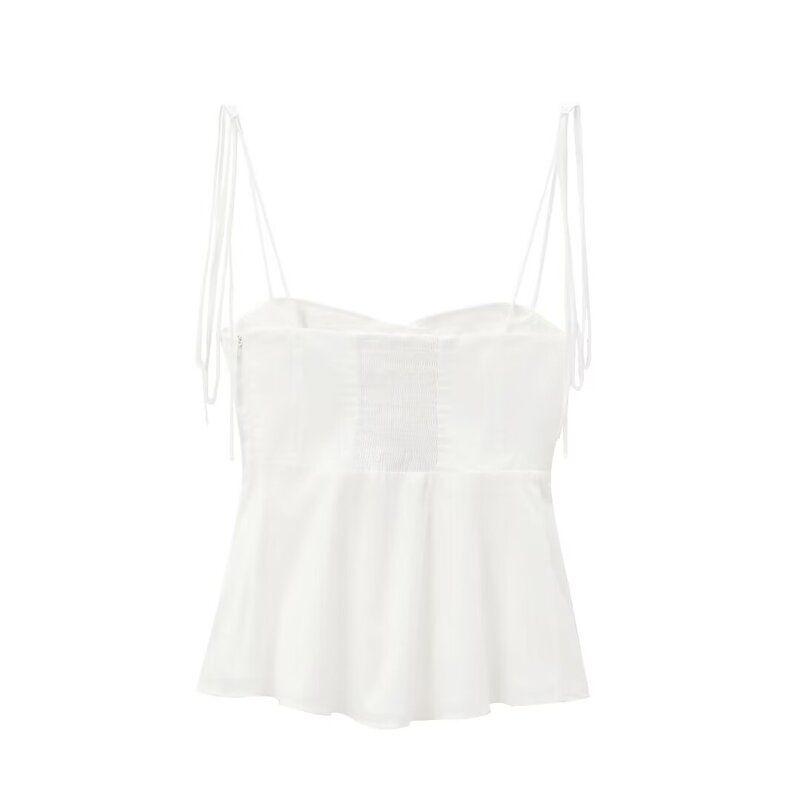 Fashion Style 2024 Summer New Arrival Women's Sling Silm Easiest for Match Corset Tops 8155920