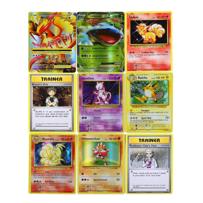 Pokémon Cards PKM Set Foil 36 Packs1ST Edition PTCG Proxy Card Classic Base Booster Card Venusaur Pikachu Card Toys Gifts