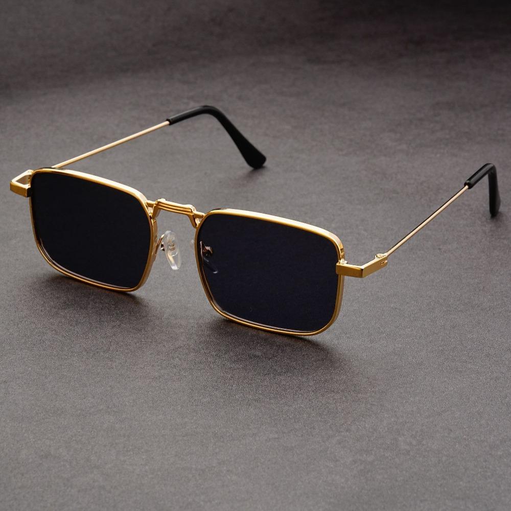 

High Quality Rectangular Sunglasses Men S Metal Frame Glasses Retro Brand Square Sunglasses Women S Sunglasses Men S And Women S