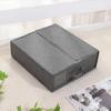 Sheet Set Storage Box Organizer Fabric Folding Window Zipper Blanket Organizer Wardrobe Bed Clothes Storage Box Organizer