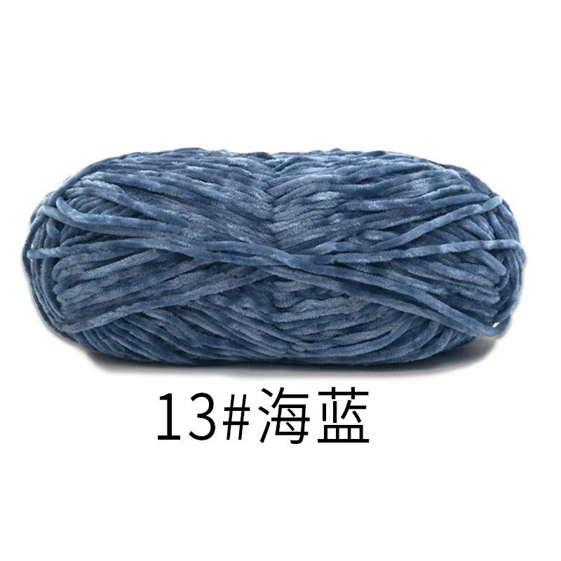 100% Polyester Chenille DIY Crochet Scarf and Shoes Hand-Made with Dye Pattern Use for Weaving Features Violet Bear Hook