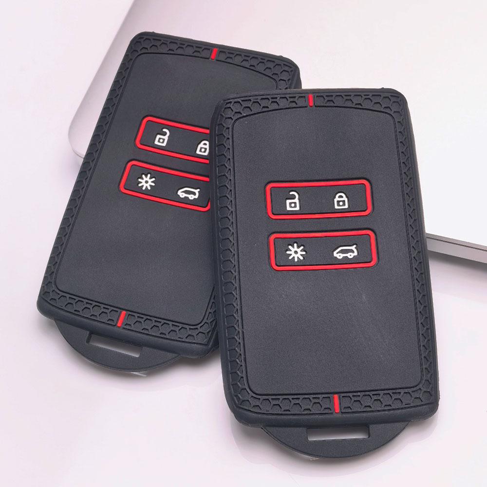 Key Fob Cover for Renault Koleos Kadjar Arkana Clio Megane Captur Zoe Scenic Anti-Scratch Guard Shockproof Protection Soft Grip Texture