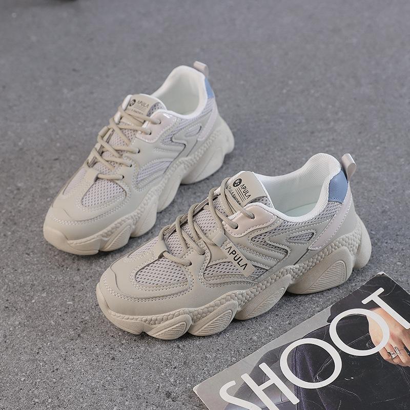 Customized ins Korean version of dad shoes for women 2025 spring students running sports shoes street casual shoes 6661