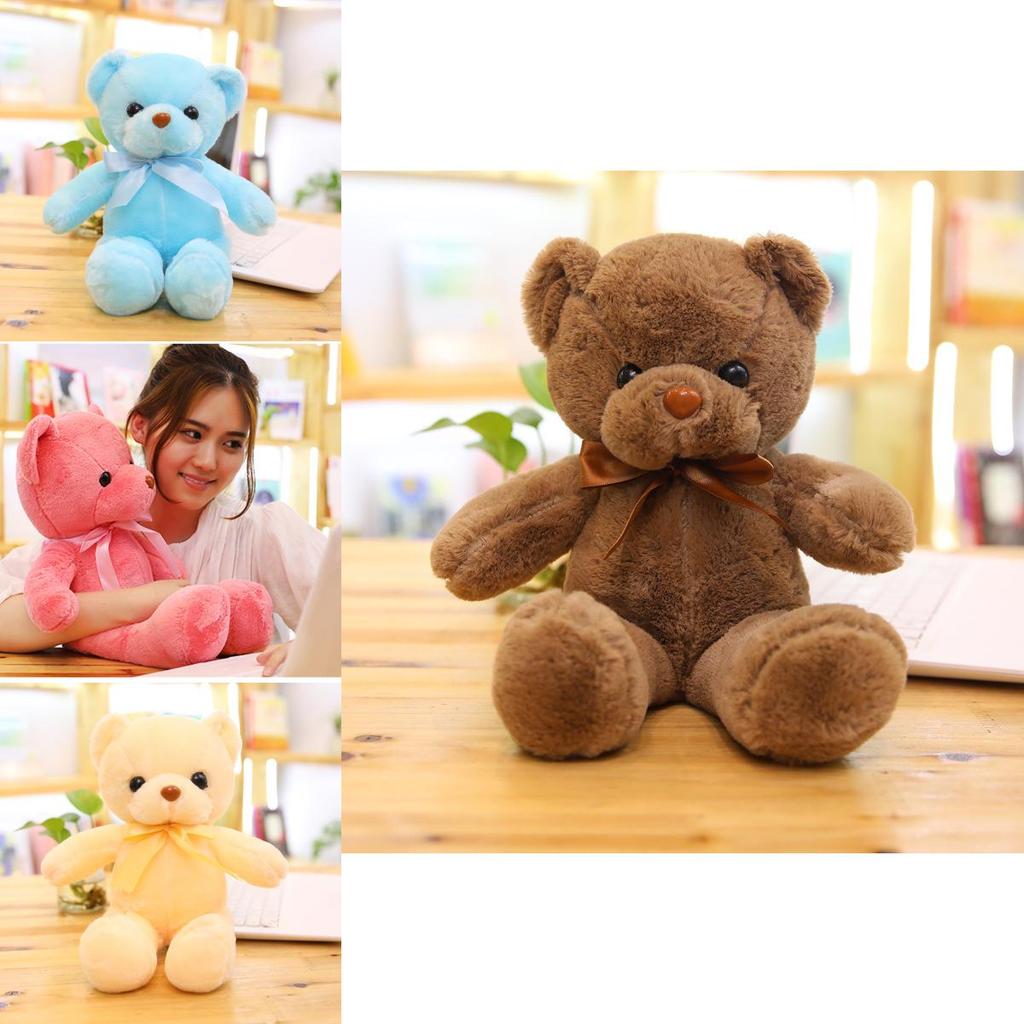 Soft And Skin-friendly 11.8-21.6 In Colored Teddy Bear Plush Perfect Gift For Kids And Home Decor