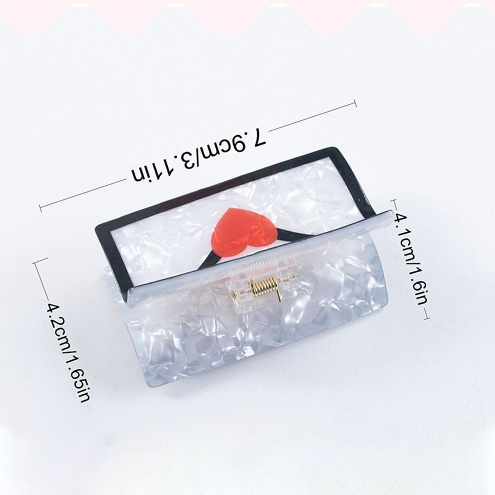Imitation Acetic Acid Hair Claw PVC Mouse Arrow Grip Clip Simple Cartoon Hair Clips