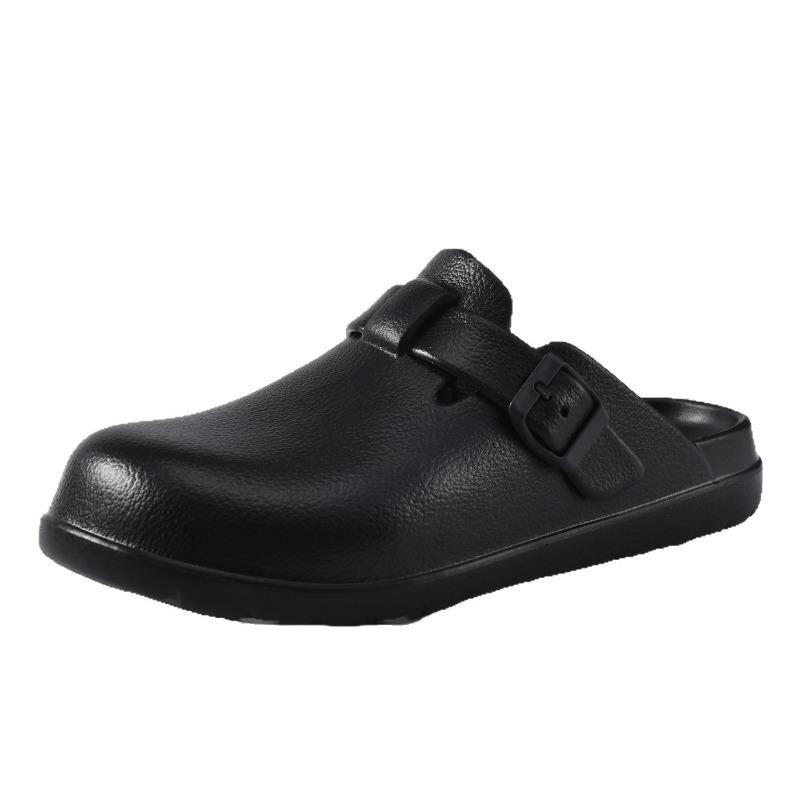 New summer outer wear thick-bottomed bag head mop, high-end EVA breathable and non-smelly feet camping cool slippers