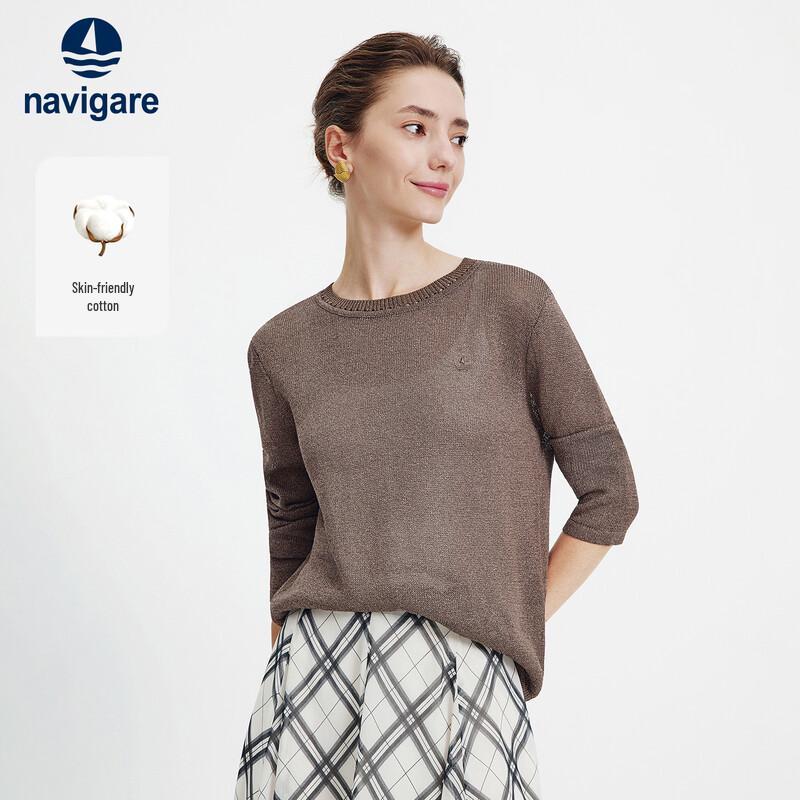 Navigare Women's Lightweight Knit Hollow Top