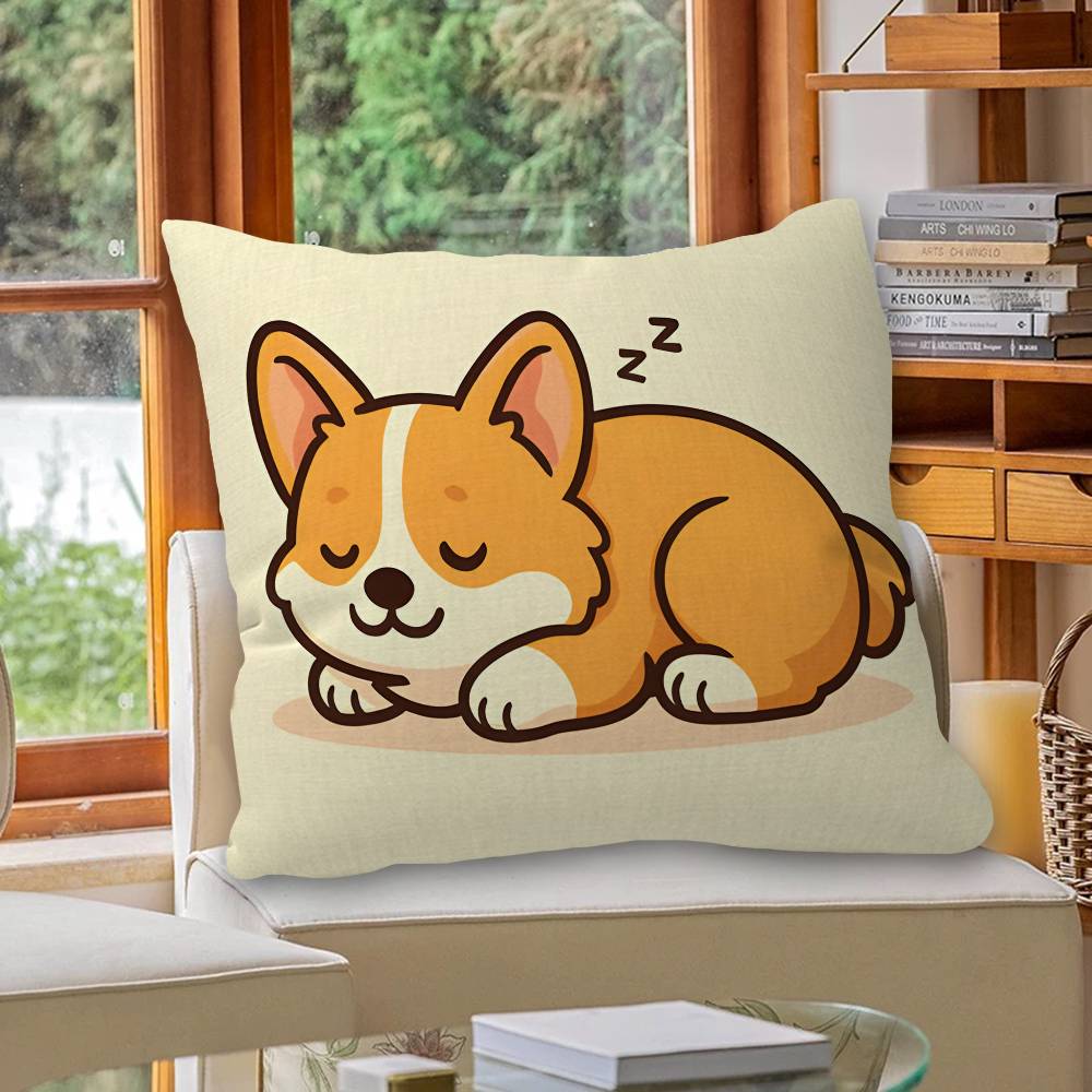 Cute Dog Pillow Anime Pillow Sofa Bed Head Pillow Cover Cushion Cover 45x45 Cm Fashion
