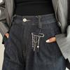 Faux Pearl Metal Chain Pendant Adjustable Length Charm Trousers Pins  Man Personality