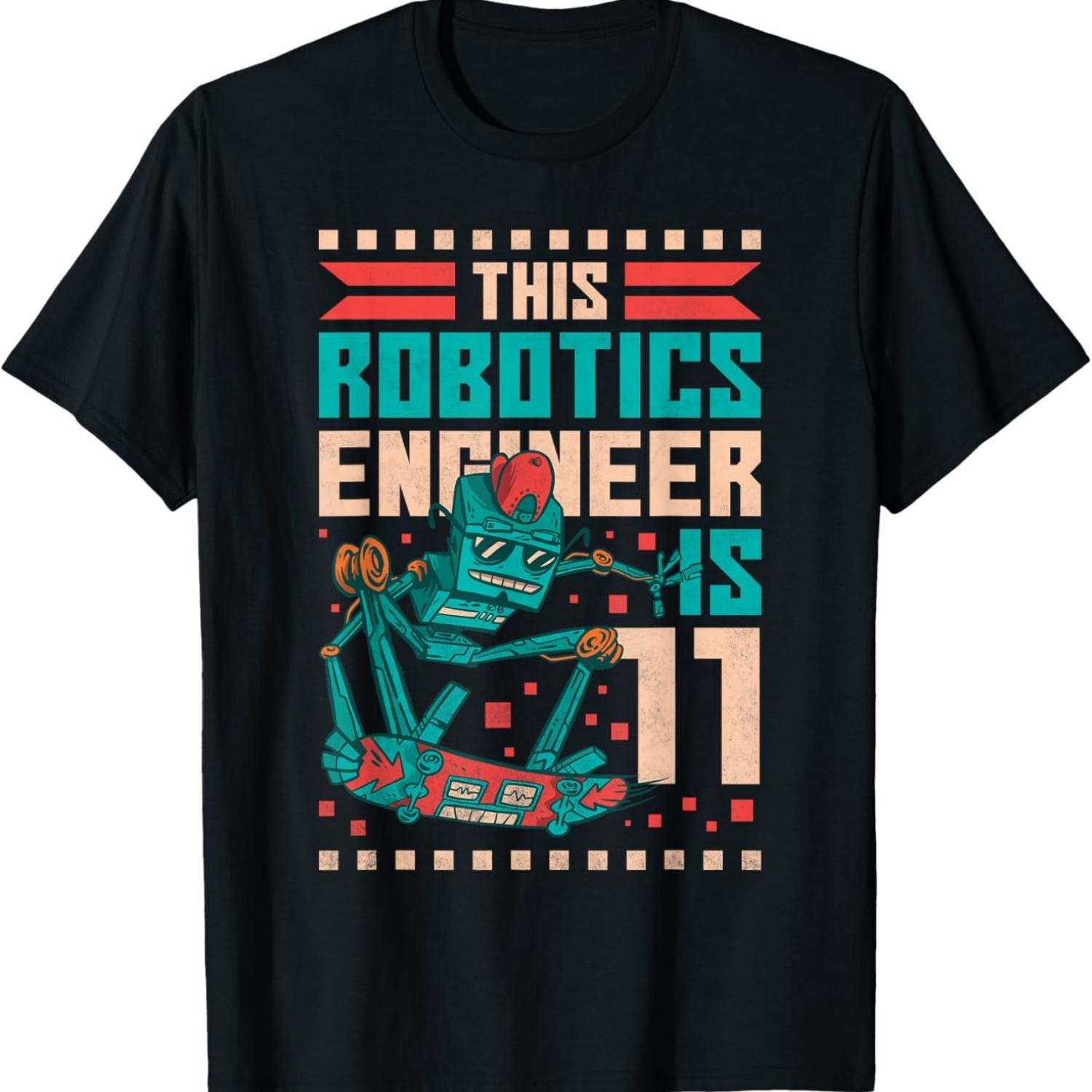 

11th Birthday Robot, This Robotics Engineer Is 11 Years Old T-Shirt XXXXXL