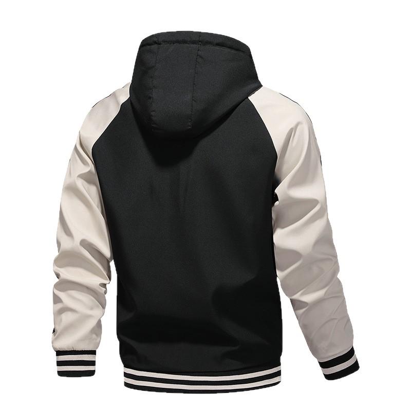 2024 Autumn Trendy Men's Hooded Jacket - Fashionable, Versatile, Youth Style