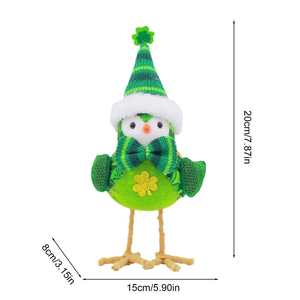 улица. Птички Декор на День Святого Патрика Милые Ст. Украшение на День Святого Патрика Зеленая Птица Удачи Украшения Счастливая Зеленая Птица Украшение