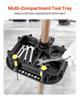 Bike Repair Stand 110 lb Adjustable Bicycle Maintenance Rack with Tool Tray