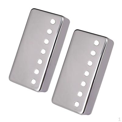 Paquete de 2 Cubiertas de Latón de 7 Agujeros para Pastillas Humbucker Para Reemplazo de Les Paul