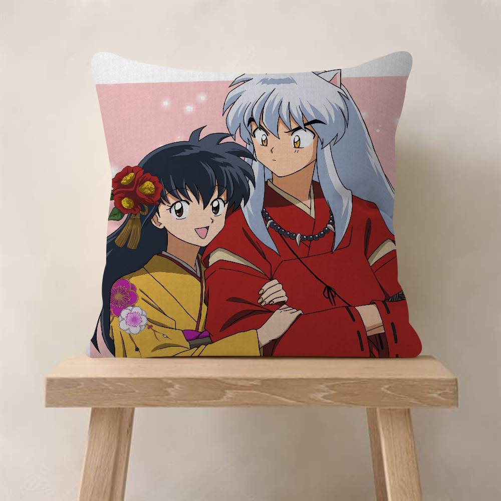Japanese Anime Inuyasha Pillowcase Toon Gift Cushion Cover Bedroom Home Sofa Chair Seat Decor Pillow Case