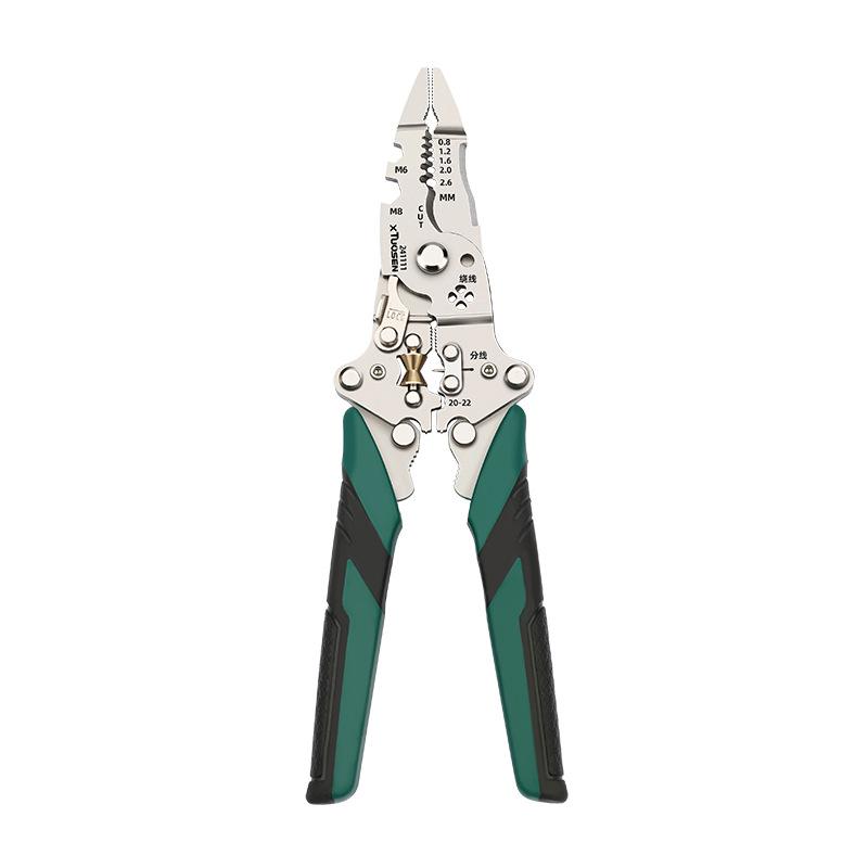 

1 шт. Многофункциональные остроносые плоскогубцы, ножницы для зачистки проводов, обжимные клещи, бытовые электрики, инструмент для зачистки проводов, складные плоскогубцы для зачистки проводов