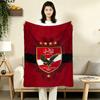 1PC Alahly Patterned Flannel Blanket Suitable For All Seasons For Home Decor Warmth And Comfort Gifts Holiday Present