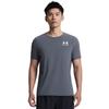 Under Armour HeatGear Comfortable Fashionable Simple Versatile Short Sleeve T-Shirt Men Tops Gray 6000939-025