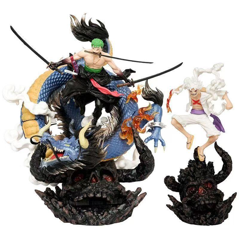 

Anime Figure One Piece Roronoa Zoro VS Kaidou Battle GK Action Figures Statue Model Kids Toys Doll Gifts Desktop Ornaments