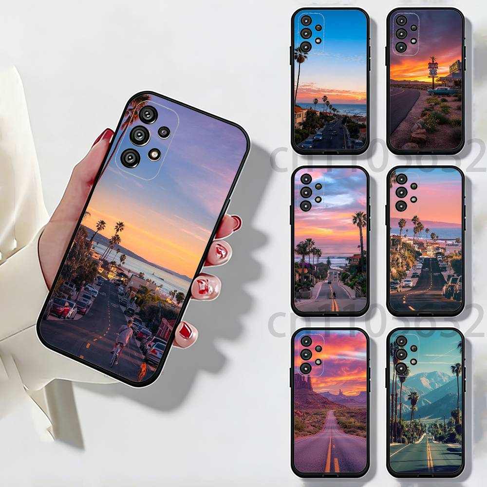 Travel Los Angeles California Phone Case for Samsung Galaxy A73,23,53,33,14,24,13,72,22,52,32,54,A34 Soft Cover