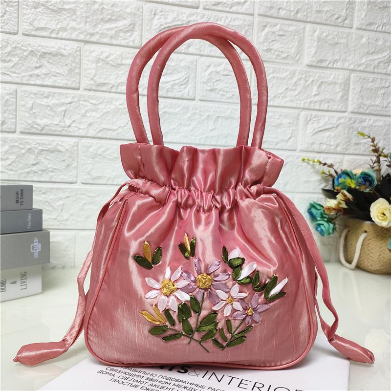 Embroidered Handcrafted Ethnic Handbag - Compact Shopping Bag for Mobile & Essentials