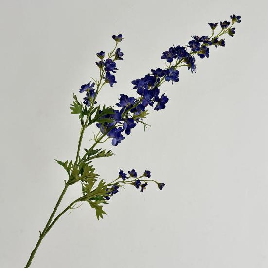 Artificial Delphinium Flower 36.6" Long Stem Faux Silk Bouquets for Tall Vase Realistic Fake