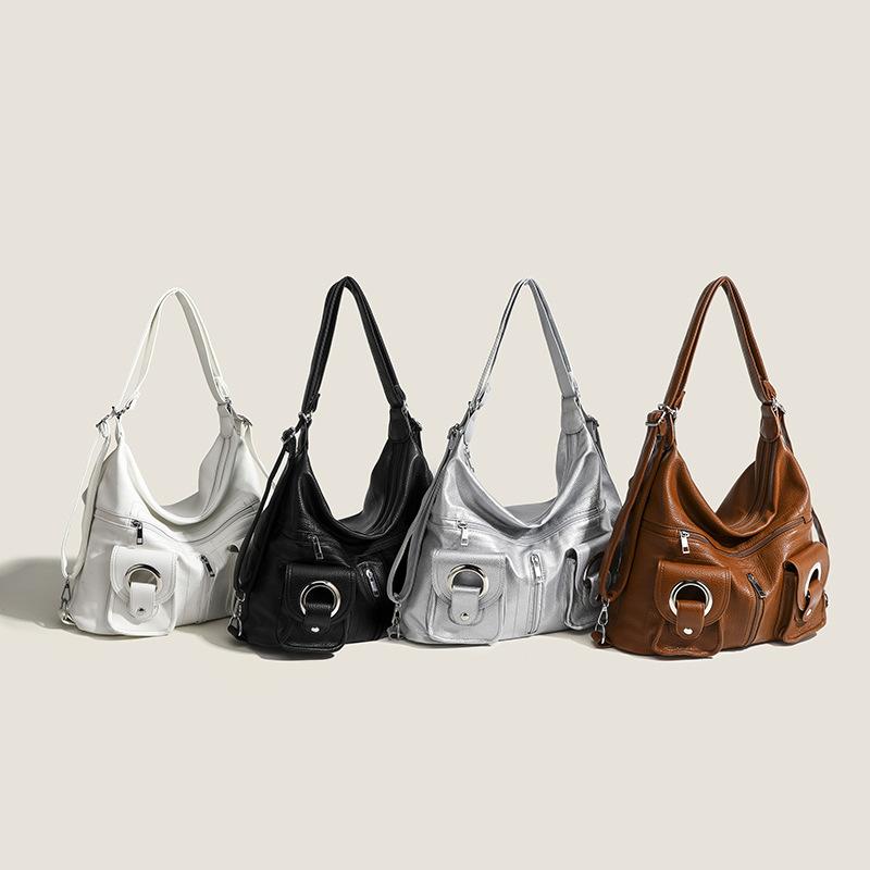 Borsa a tracolla di grande capacità alla moda, borsa grande a tre usi, borsa a tracolla, borsa multiuso per la mamma, borsa per donna di mezza età